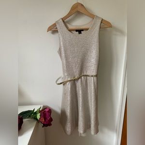 Amy Byer sparkly gold girls dress Size 16